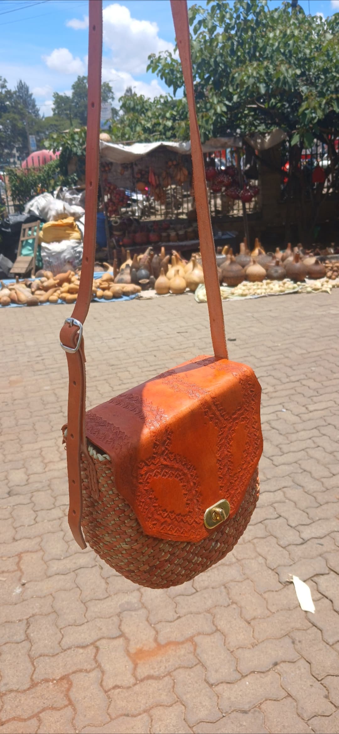 Iringa porch bag(hard leather)