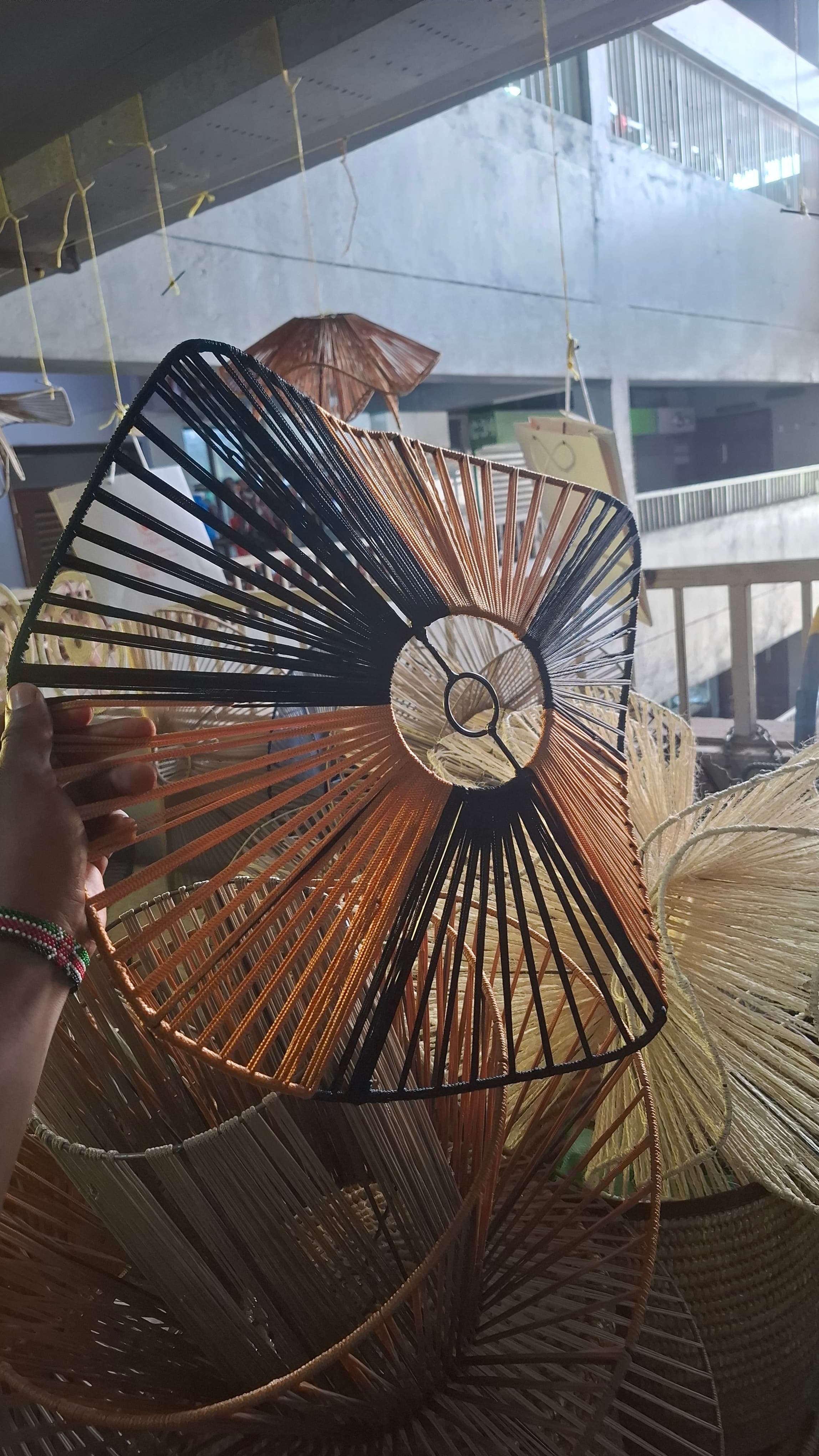 1 layered  leaf lampshade