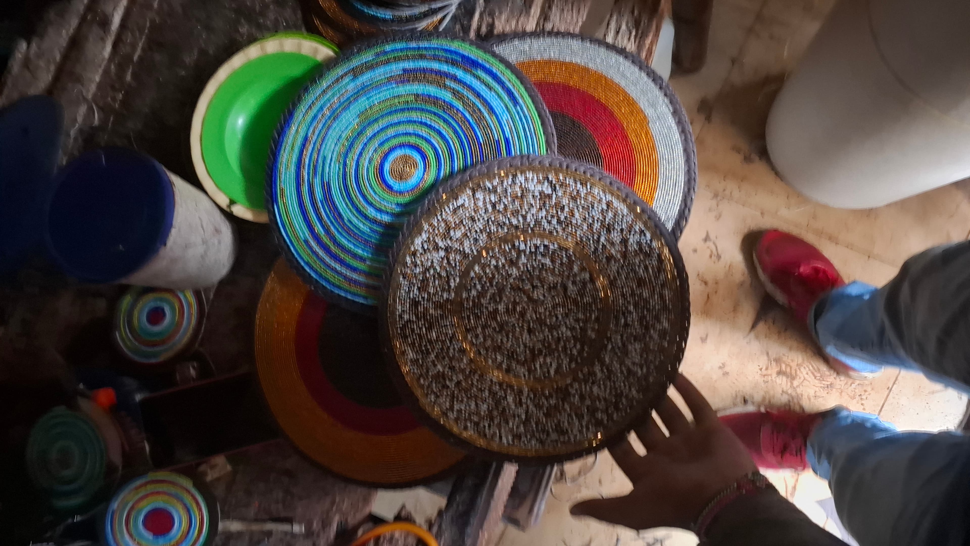 Beaded  tablemats 