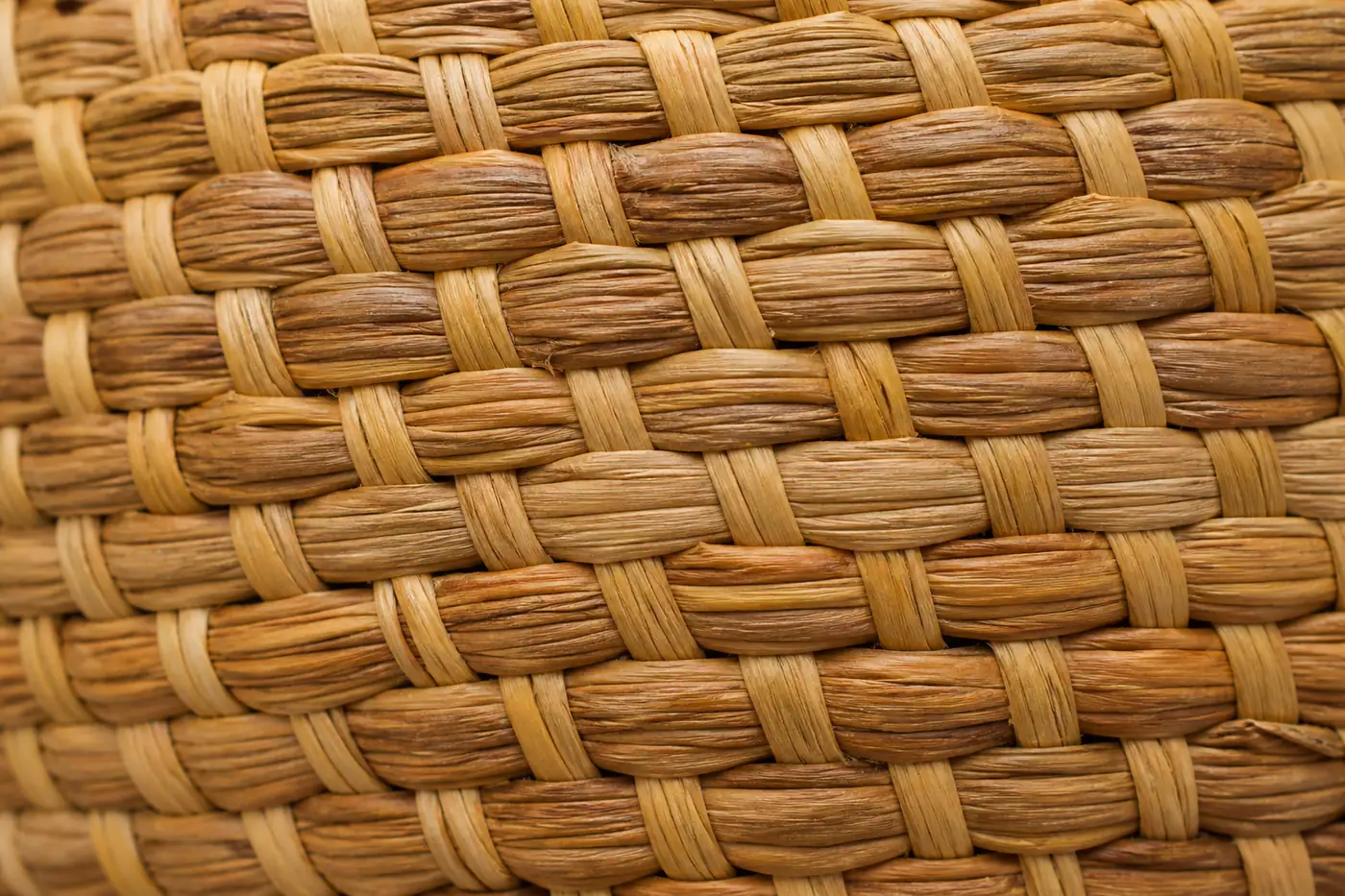 Elephant grass basket weave close-up