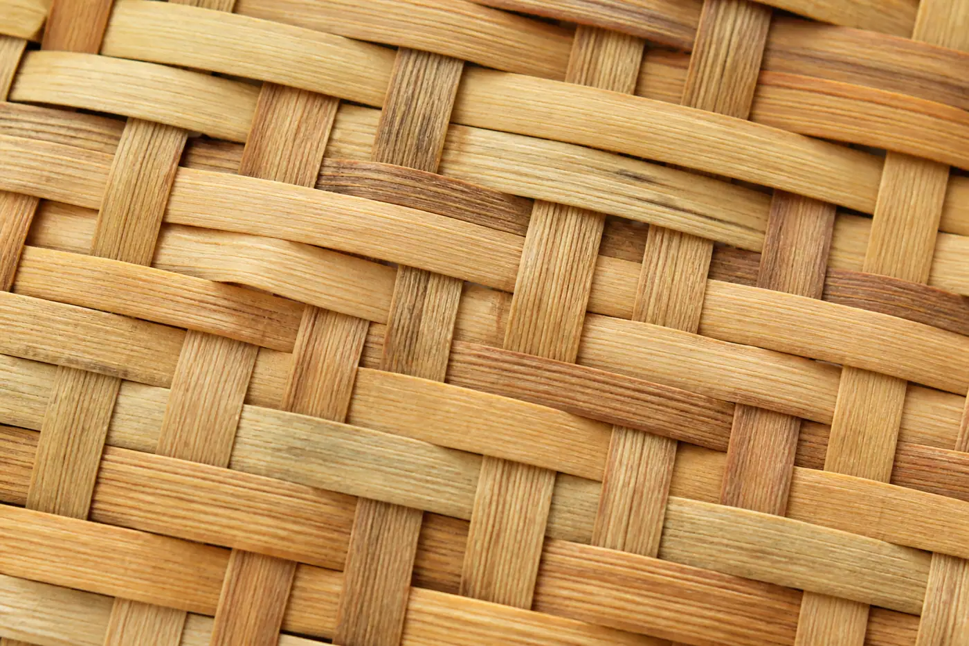 Palm leaf weave close-up